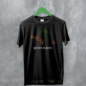 Dark Souls Behold Dog Iconic Game Meme Humor Graphic Gamer Art T-Shirt 165